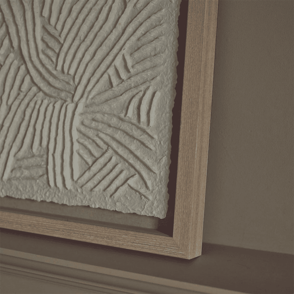 Kemsley Square Paper Wall Art, Off White