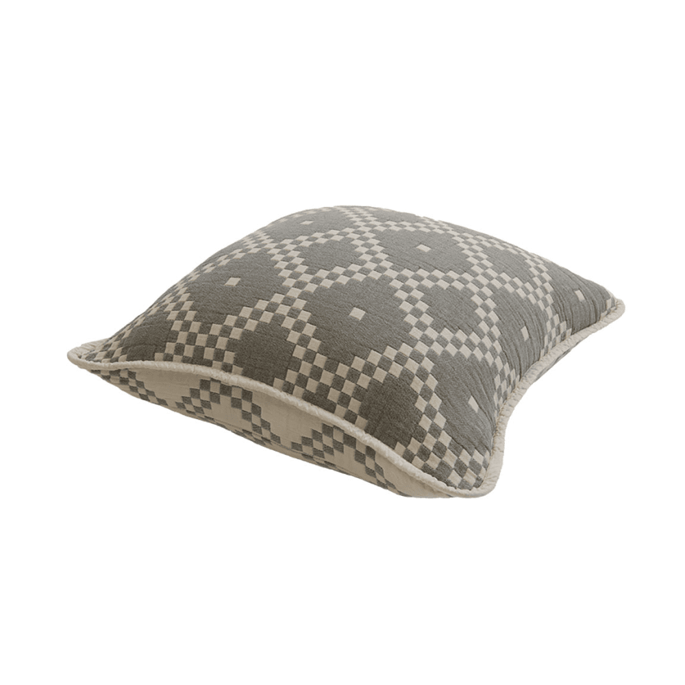Jodie Quilted Cushion Cover, Olive