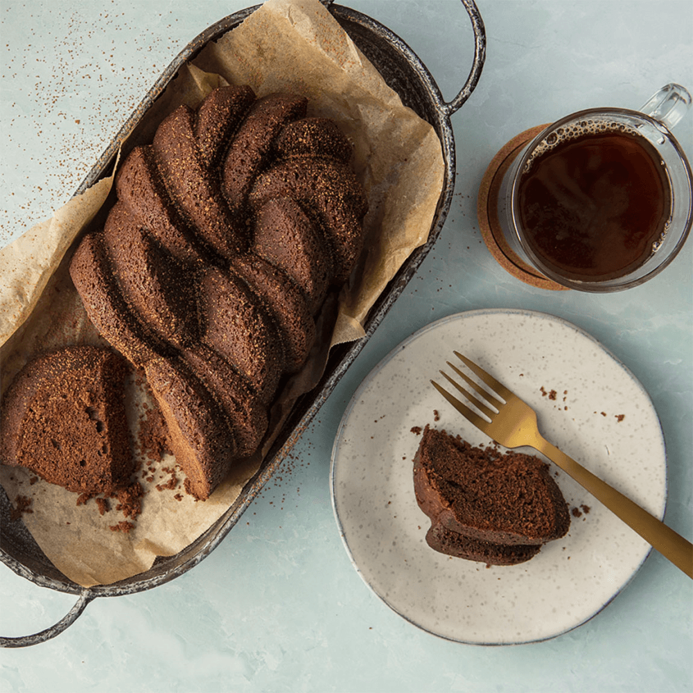 Premier Cast Braided Loaf Pan, Gold