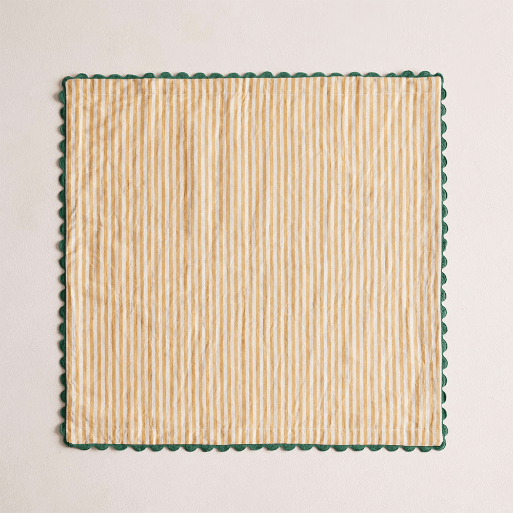 Blythe Set of 4 Striped Napkins, Yellow