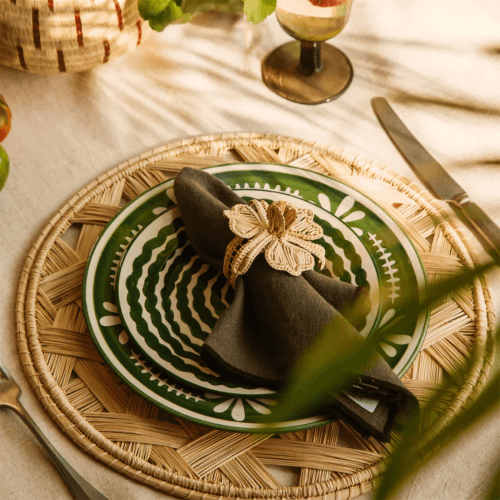 Image showing the Dark Flor Dinner Plate product.