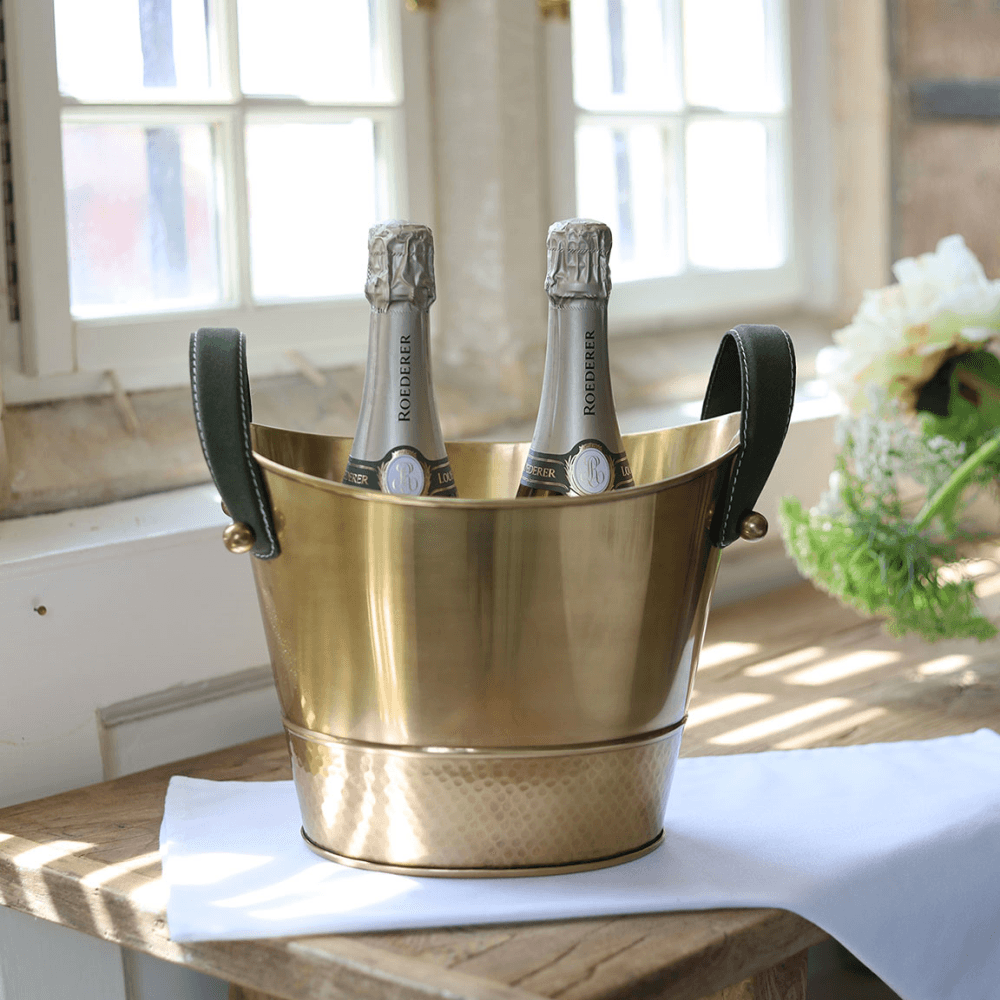 Wine Cooler, Antique Brass