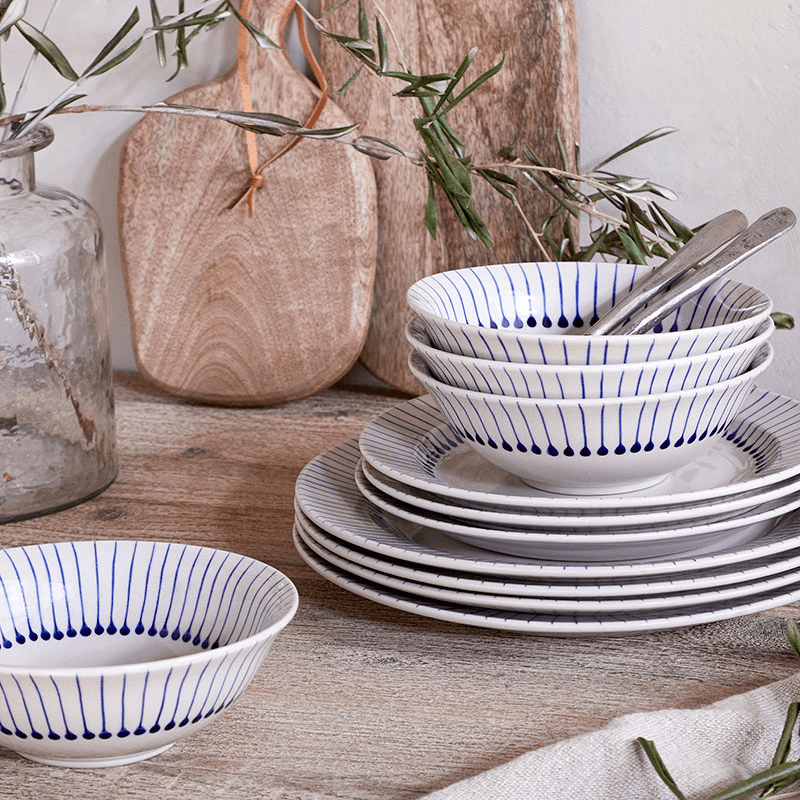 Iba Dinnerware Set, Indigo
