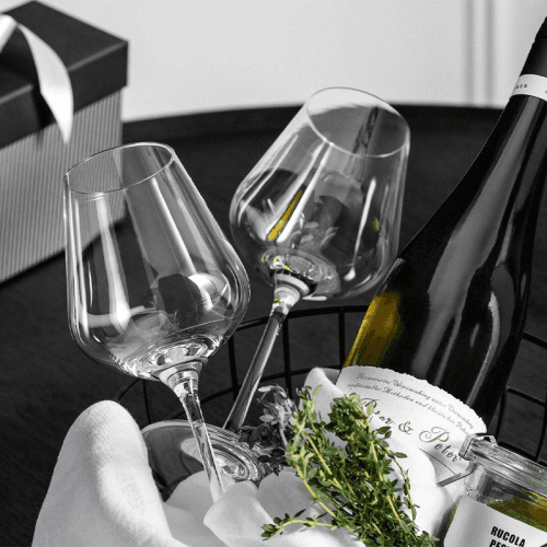 Image showing the La Divina Set of 4 red wine glasses, Crystal Glass product.