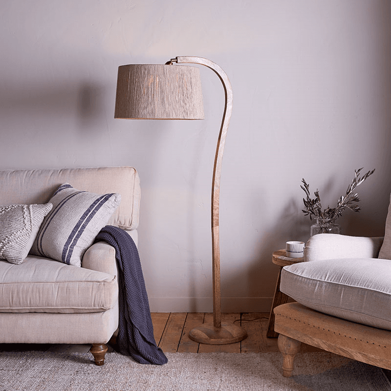 Namira Floor Lamp, Mango Wood