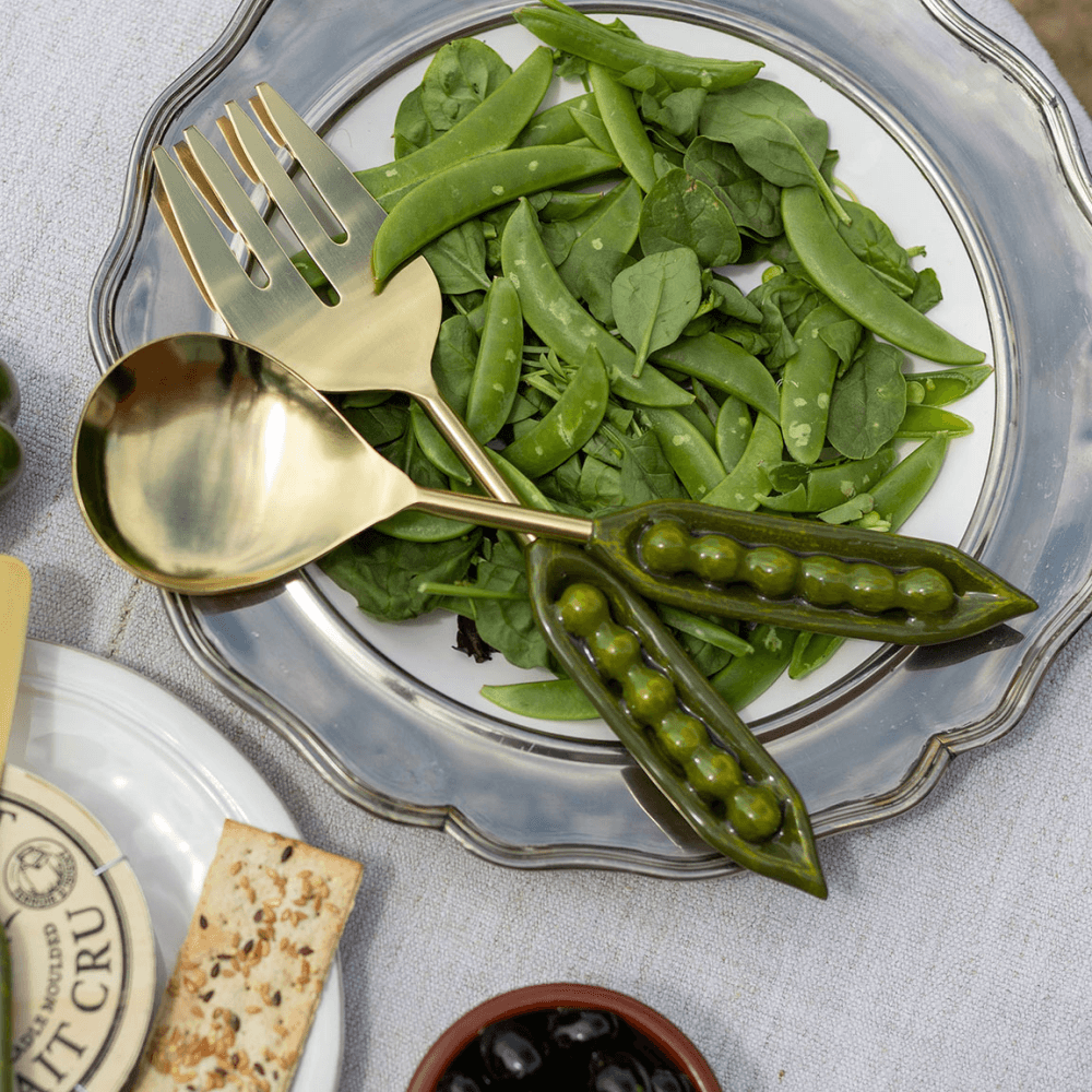 Peas in a Pod Salad Servers, Green