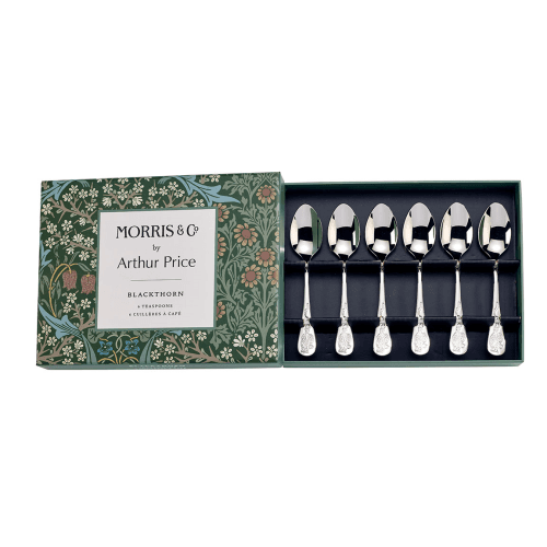 Image showing the Morris & Co Set of 6 Teaspoons, Stainless Steel product.