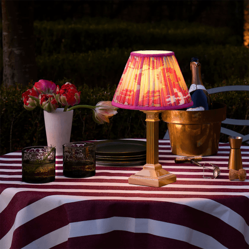 Image showing the Freya Rechargeable Table Lamp, Brass product.