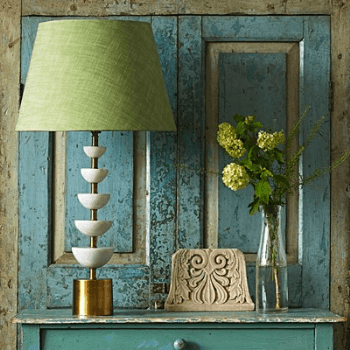 Image showing the Crescent Lamp Base, White product.