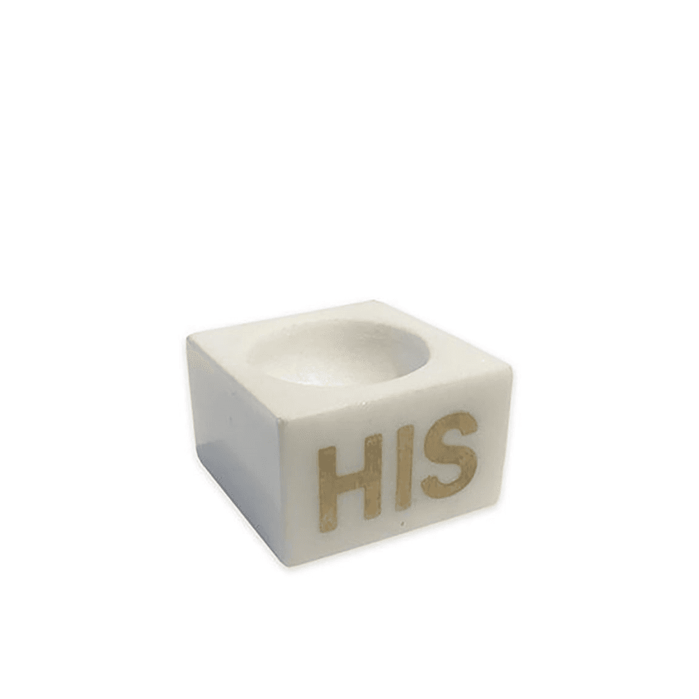 His Egg Cup, White