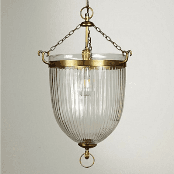 Image showing the Hydra Blown Glass Pendant Light, Brass product.