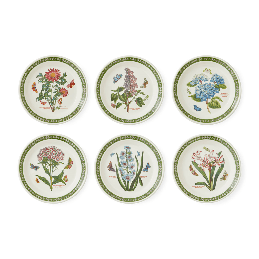 Botanic Garden Etchings Set of 6 Side Plates