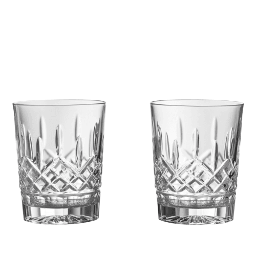Image showing the Lismore Set of 2 Double Old Fashioned Tumblers, Clear product.