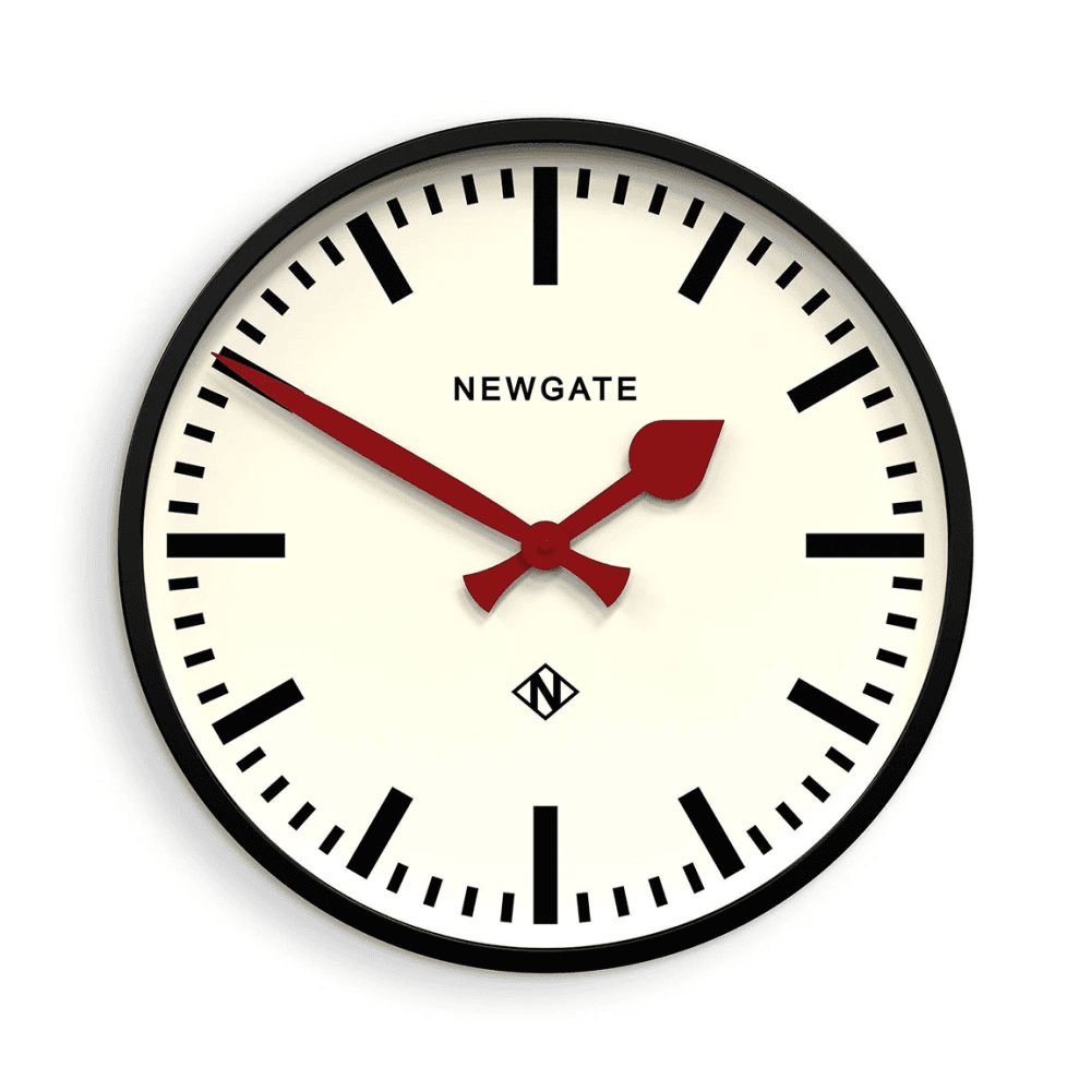 Putney Wall Clock, Black Metal