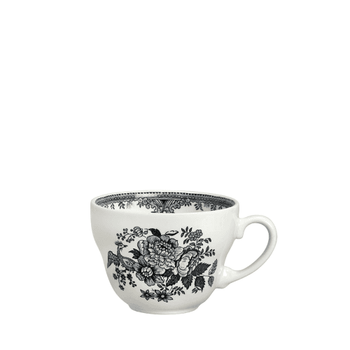 Image showing the Asiatic Pheasants Breakfast Cup, Black & White product.