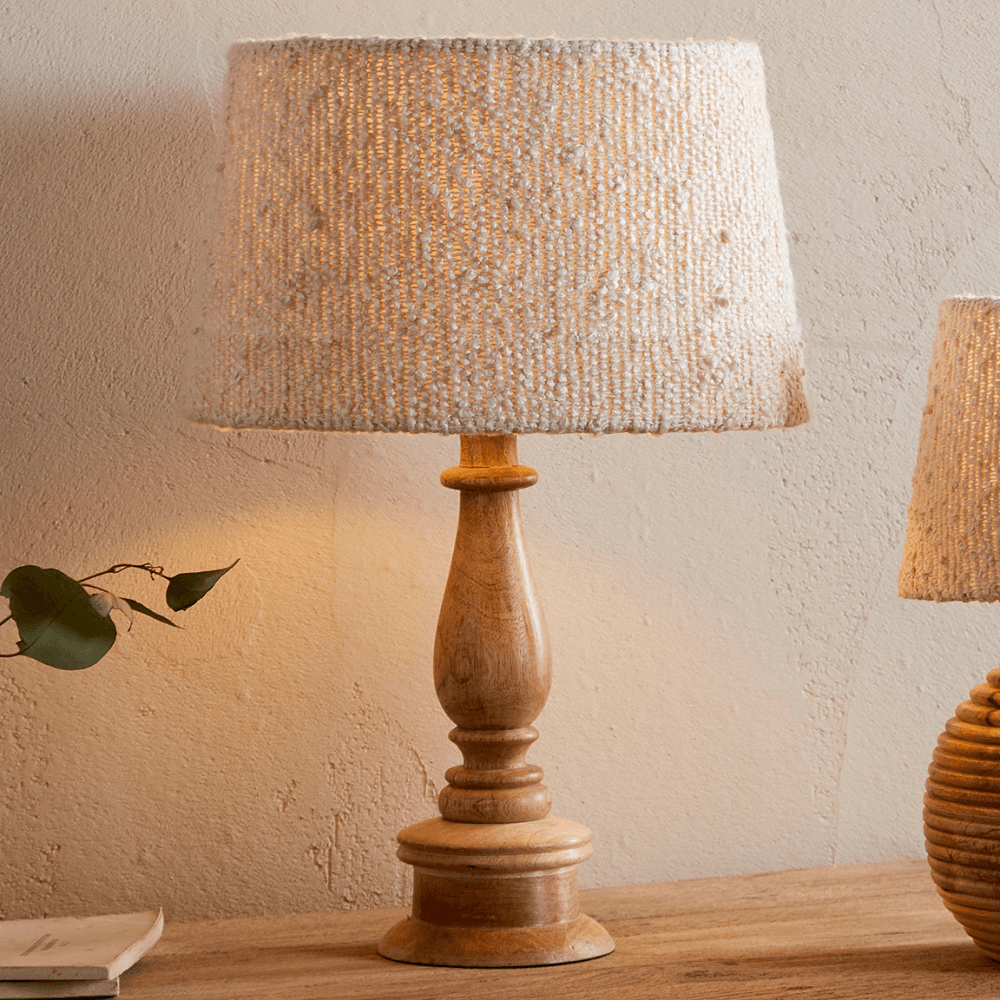 Sakiti Boucle Lampshade, Off White