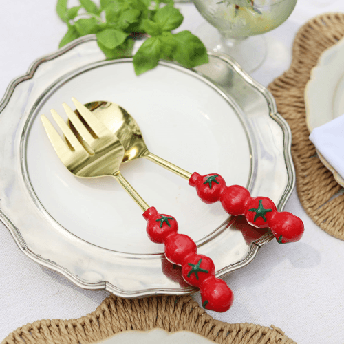 Image showing the Tomato Salad Servers, Red product.