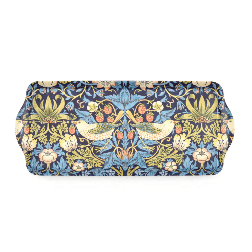 Image showing the Strawberry Thief Sandwich Tray, Blue product.