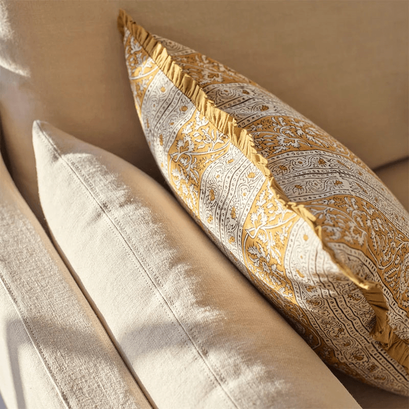 Mae Cushion Cover, Mustard