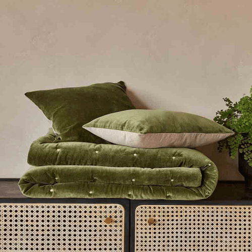 Image showing the Jaipur Throw, Olive product.