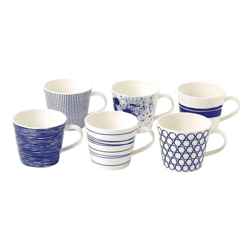 Pacific Set of 6 Mugs, Assorted