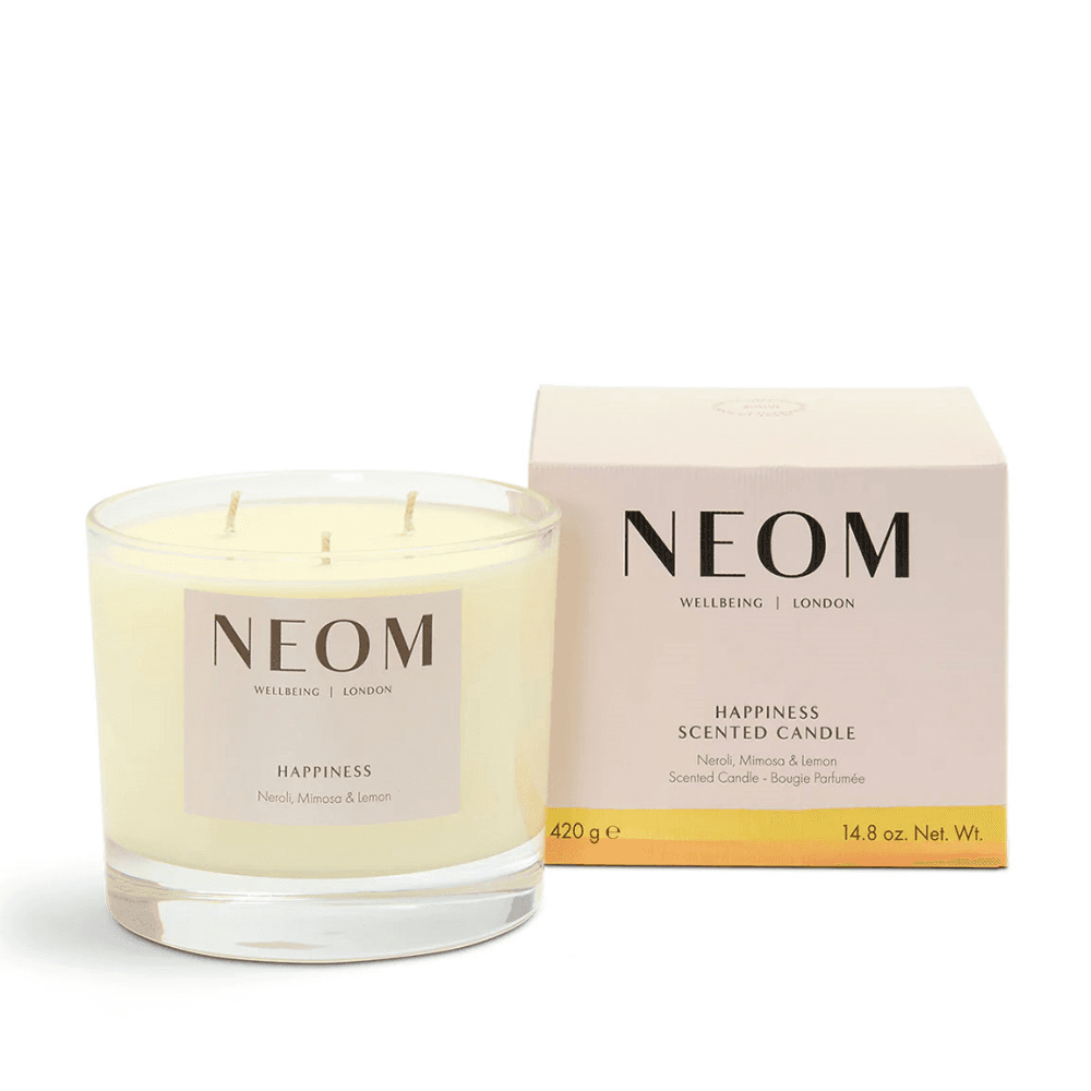 Scent to Make You Happy 3 Wick Scented Candle, White