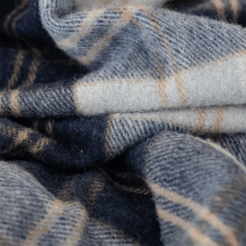 Image showing the Check Recycled Wool Blanket product.