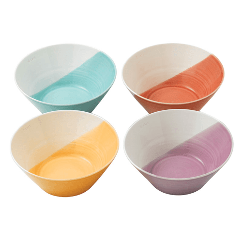 Image showing the 1815 Brights Set of 4 Noodle Bowls, Mixed Colours product.