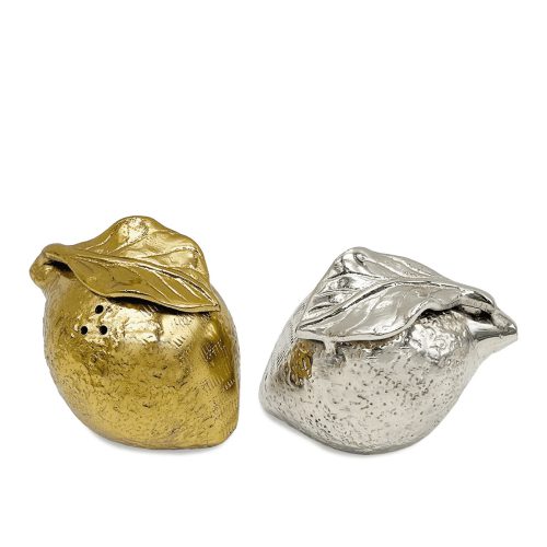 Image showing the Lemon Salt & Pepper Set, Gold product.