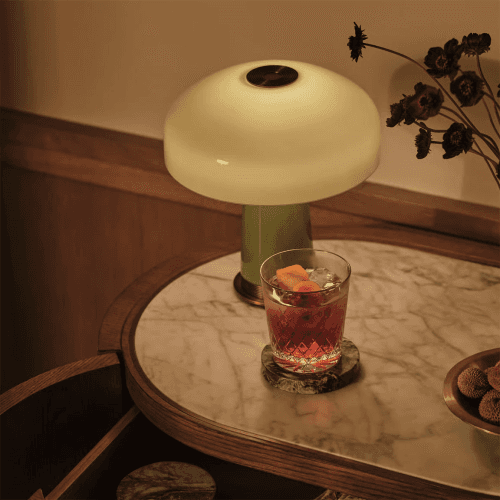 Image showing the Janie Portable Lamp, H25 x W23cm, Green product.
