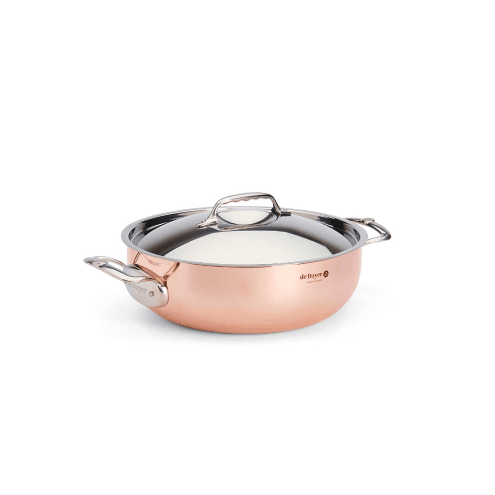Prima Matera Rounded Saute Pan with Lid, Copper