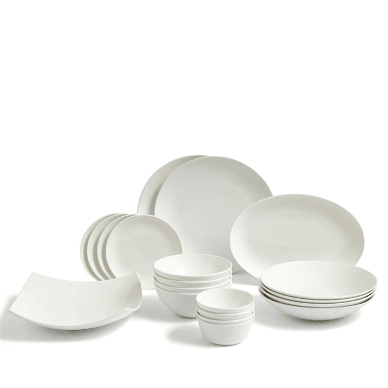 Gio 20 Piece Dinner Set, White