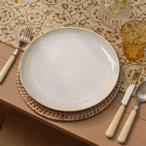 Image showing the Amberley Dinner Plate, Yellow product.