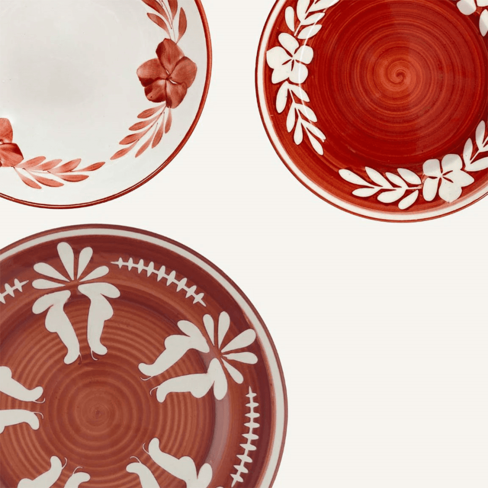 Dark Flor Dinner Plate