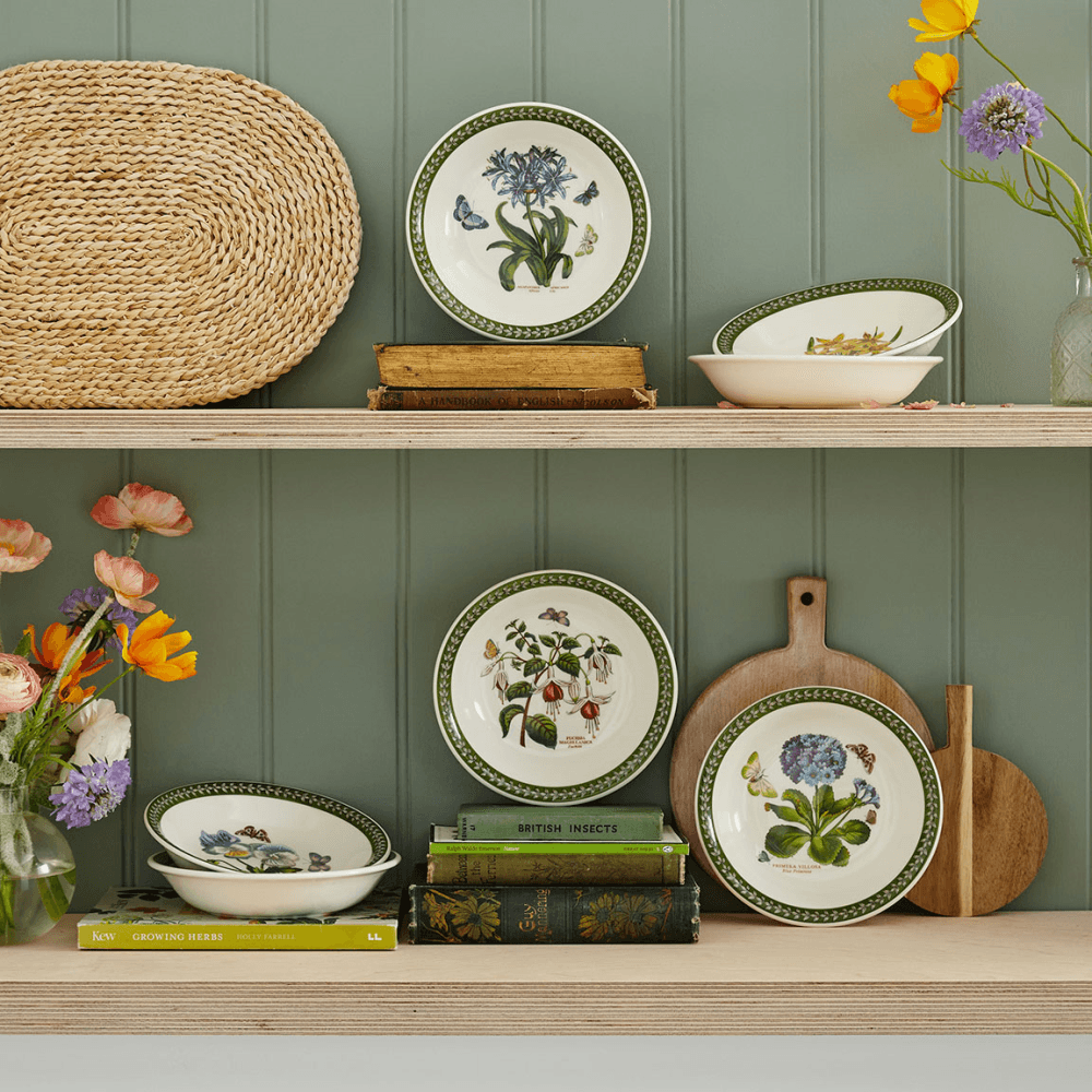 Botanic Garden Etchings Set of 6 Bowls, Multi