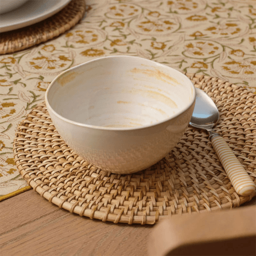 Image showing the Amberley Cereal Bowl, Yellow product.