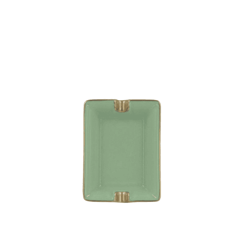 Image showing the Sous Le Soleil Ashtray, 6 x 8 cm, Matt Gold Classic Lime product.