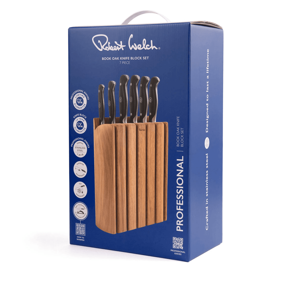 Professional Book Knife Block Set, Stainless Steel