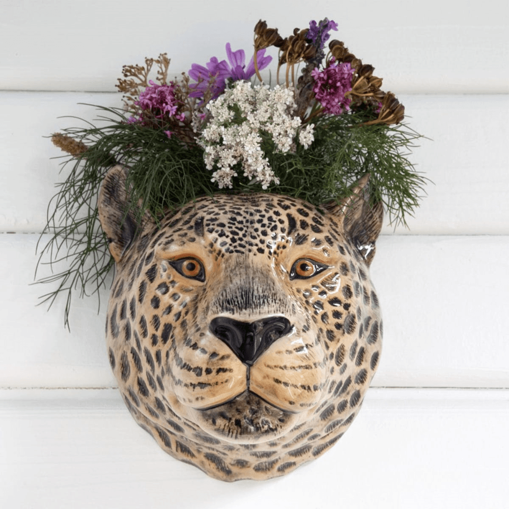 Leopard Wall Vase