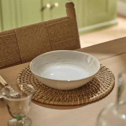 Image showing the Amberley Pasta Bowl, Yellow product.