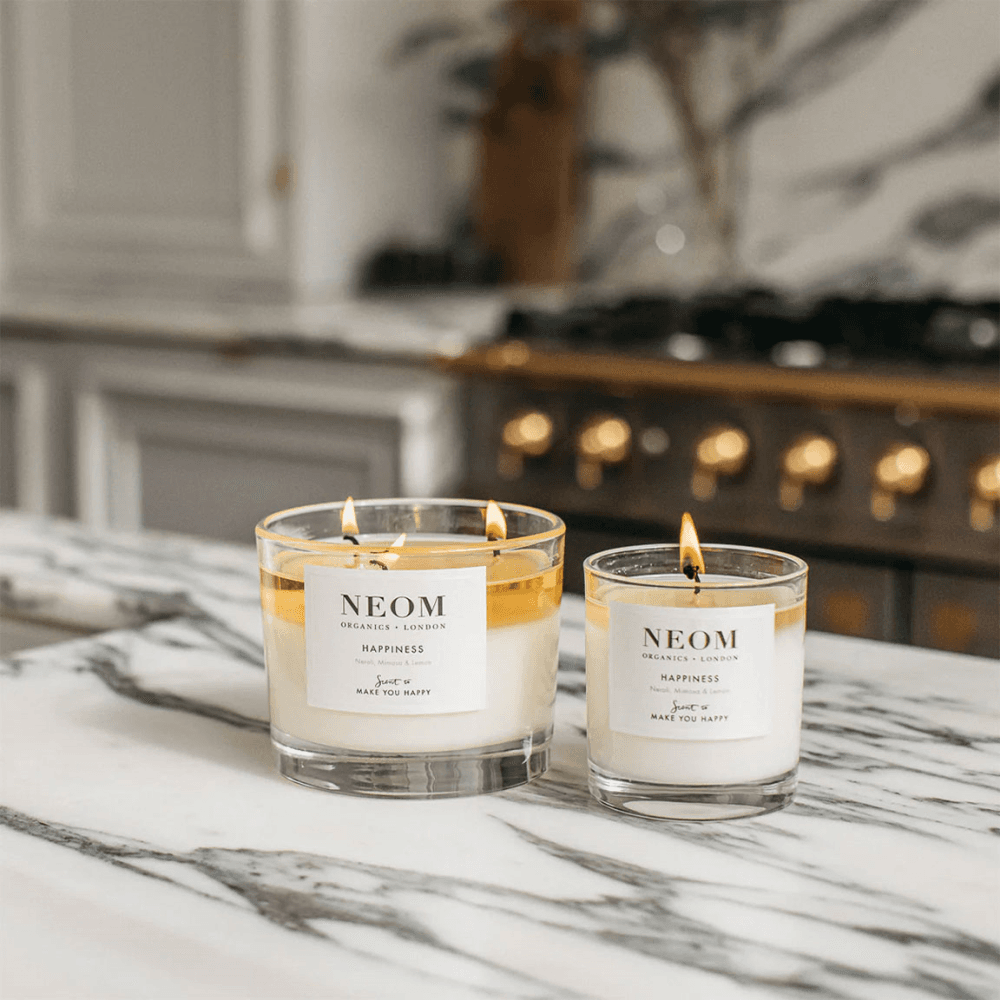 Scent to Make You Happy 3 Wick Scented Candle, White