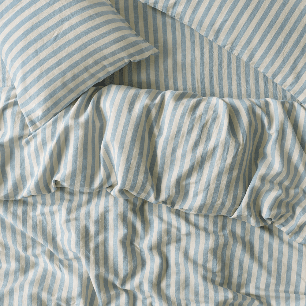 Pembroke Stripe Linen Duvet Cover