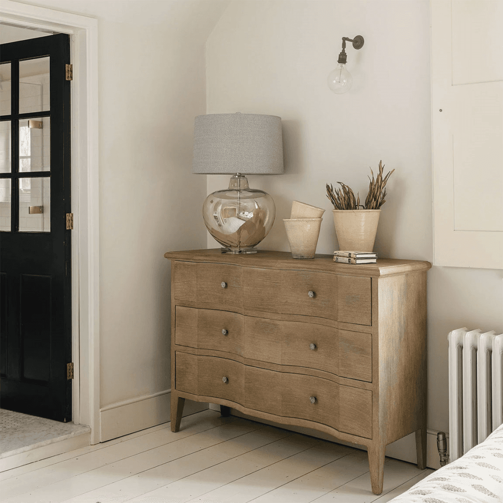 Ilkley Large Chest of 3 Drawers, Natural