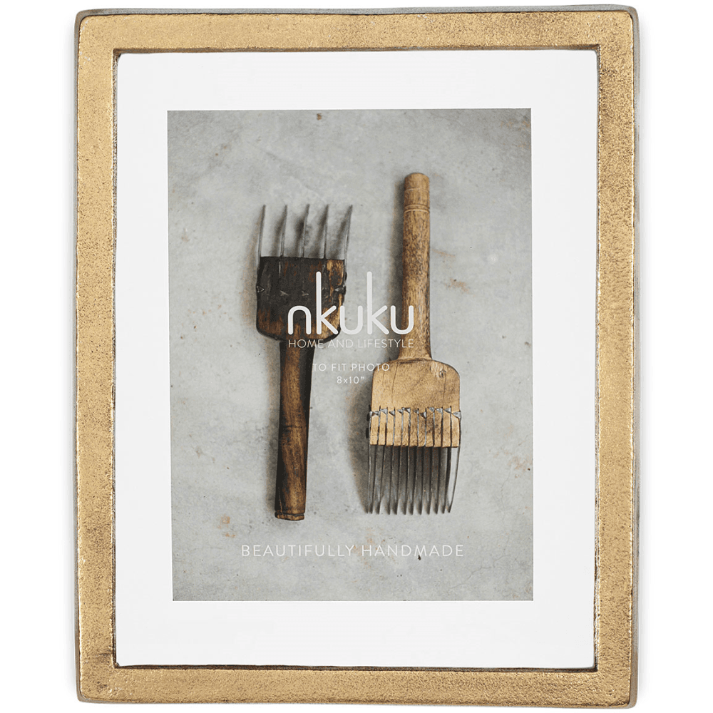 Jahala Wall Hung Photo Frame, Antique Brass