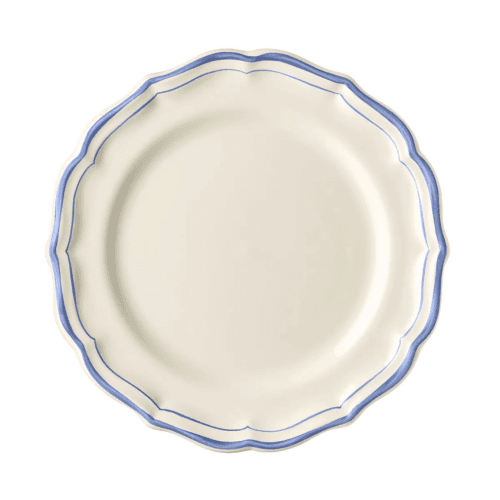 Image showing the Filet Set of 4 Canape Plates, Bleu product.