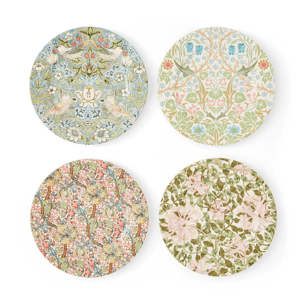 Morris & Co Set of 4 Side Plates, Multi