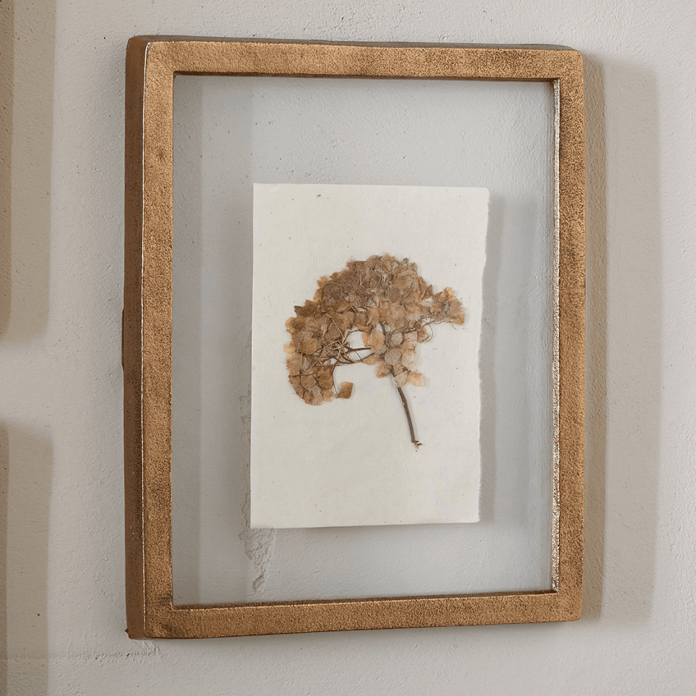 Jahala Wall Hung Photo Frame, Antique Brass