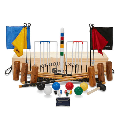 Image showing the Pro Croquet Set with Wooden Box, 6 Player product.