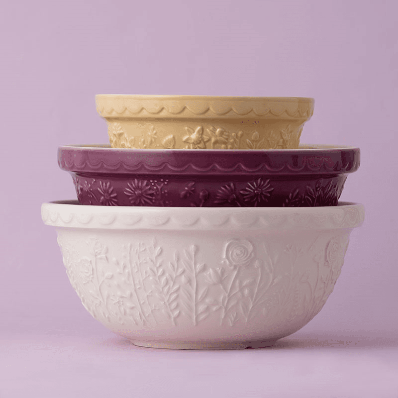 In The Meadow Daisy Mixing Bowl, Purple