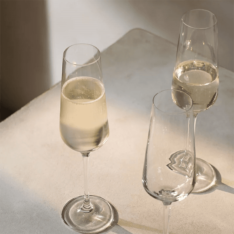 Pimlico Set of 4 Champagne Flute, Clear